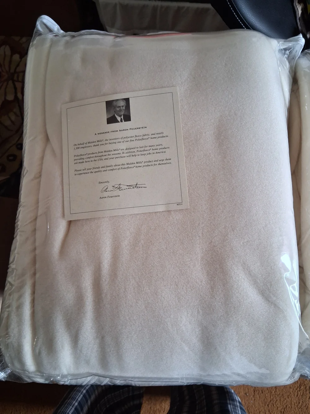 Malden Mills Polar Fleece Blankets Qty 2